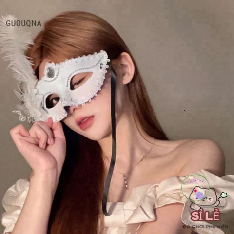 Mặt Nạ Ren Hoa Gợi Cảm Nửa Mặt Guouqna - Phụ Kiện Cosplay Thời Trang Dự Tiệc Sang Trọng và Độc Đáo