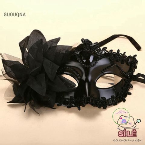 Mặt Nạ Ren Hoa Gợi Cảm Nửa Mặt Guouqna - Phụ Kiện Cosplay Thời Trang Dự Tiệc Sang Trọng và Độc Đáo