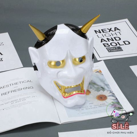 Mặt Nạ Quỷ Vương Hannya 5 Màu Độc Đáo - Trang Phục Halloween Phong Cách Oni Noh Đầy Ấn Tượng
