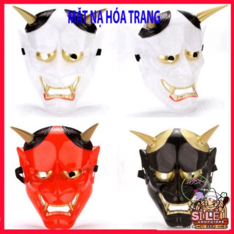 Mặt Nạ Quỷ Vương Hannya 5 Màu Độc Đáo - Trang Phục Halloween Phong Cách Oni Noh Đầy Ấn Tượng