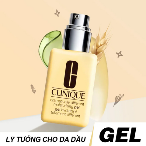 Gel Dưỡng Ẩm Clinique Dramatically Different Cho Da Dầu & Hỗn Hợp - Giải Pháp Tăng Cường Độ Ẩm, Chống Nhờn Rít 125ml Chính Hãng