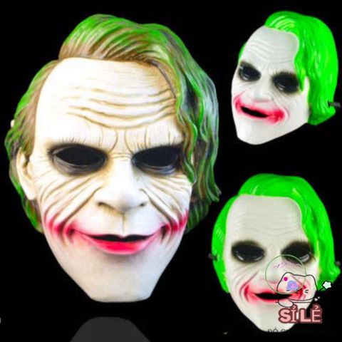 Mặt Nạ Hóa Trang Chú Hề Ma Quái Joker - Phụ Kiện Halloween Độc Đáo, Dây Đeo Choker Thời Thượng, Nhiều Màu Sắc Chọn Lựa