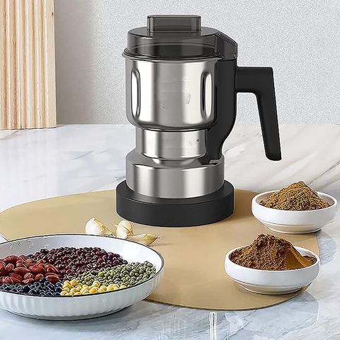 Máy Xay Hạt Khô Cầm Tay 300W Thép Không Gỉ - Xay Đậu, Gạo, Nguyên Liệu Tiện Lợi Cho Bếp Nhà Ẩm Thực Việt Nam