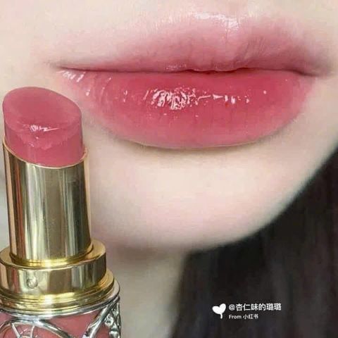 Son YSL Rouge Volupté Shine 153 Rose Dentelle - Son Dưỡng Môi Cao Cấp, Hiệu Ứng Bóng Khỏe, Thiết Kế Sang Trọng