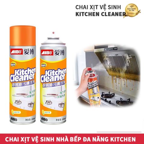 Bình xịt vệ sinh nhà bếp đa năng KITCHEN Cleaner 500ML - Tẩy sạch dầu mỡ, vết bẩn cứng đầu, bọt tuyết siêu hiệu quả