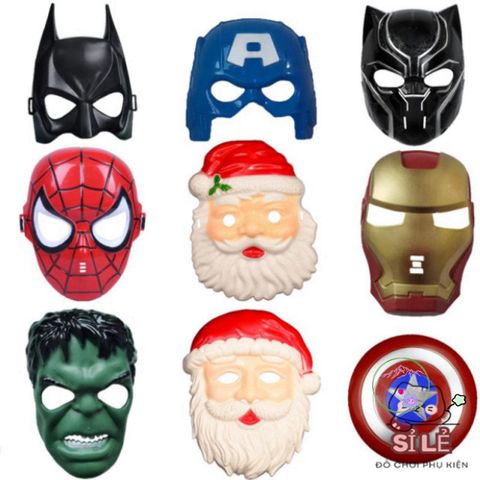 Mặt Nạ Halloween Siêu Anh Hùng - Người Nhện, Hulk, Batman, Captain Mỹ - Phụ Kiện Hóa Trang Độc Đáo cho Tiệc Tùng
