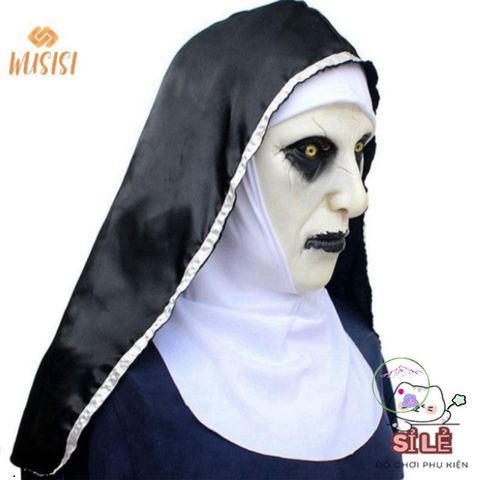 Mặt Nạ Valak Đáng Sợ Kèm Khăn Trùm Đầu - Trang Phục Halloween Độc Đáo Cho Nữ từ WUSISI - Phụ Kiện Hóa Trang Thú Vị