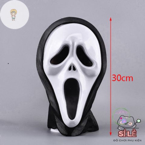 Mặt Nạ Halloween Thần Chết Kinh Dị - Phụ Kiện Cosplay Độc Đáo Cho Tiệc Hóa Trang - Huyền Bí và Ấn Tượng