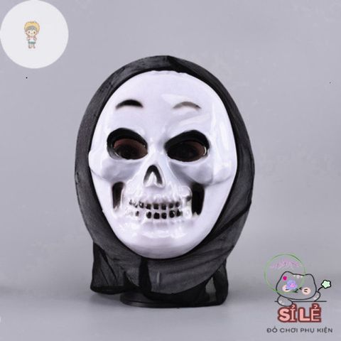 Mặt Nạ Halloween Thần Chết Kinh Dị - Phụ Kiện Cosplay Độc Đáo Cho Tiệc Hóa Trang - Huyền Bí và Ấn Tượng