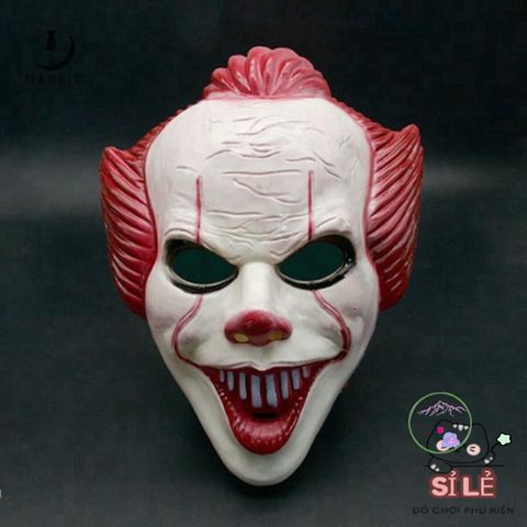 Mặt Nạ Hề Kinh Dị PVC Halloween - Phụ Kiện Cosplay Đặc Sắc Cho Tiệc Hóa Trang & Lễ Hội Ma Quái