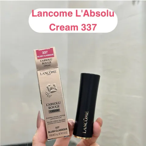 Son Lancôme L’Absolu Rouge 337 Blush Classique - Son Môi Cao Cấp Hồng Đất Thanh Lịch, Chất Son Mịn Mượt, Thiết Kế Sang Trọng
