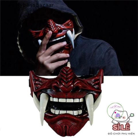 Mặt Nạ Quỷ Oni Nhật Bản 3D - Phụ Kiện Halloween Cosplay Độc Đáo, Hóa Trang Kinh Dị, Gây Ấn Tượng Trong Mọi Bữa Tiệc