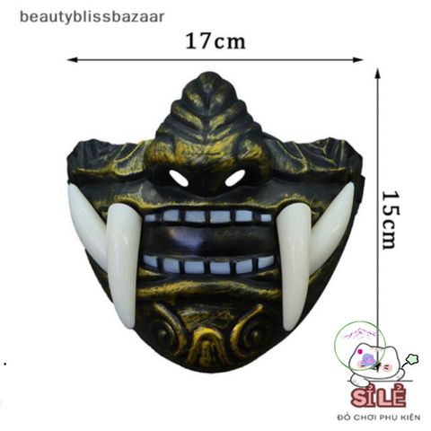 Mặt Nạ Quỷ Oni Nhật Bản 3D - Phụ Kiện Halloween Cosplay Độc Đáo, Hóa Trang Kinh Dị, Gây Ấn Tượng Trong Mọi Bữa Tiệc