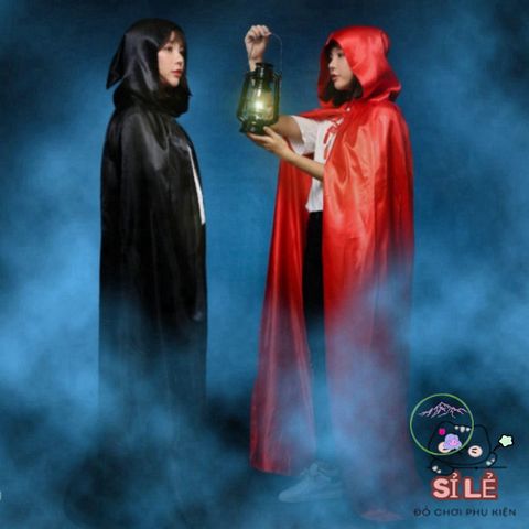 Áo Choàng Halloween Cao Cấp COFORDOS - Áo Choàng Grim Reaper với Mũ Rộng, Trang Phục Lễ Hội Cho Người Lớn và Trẻ Em