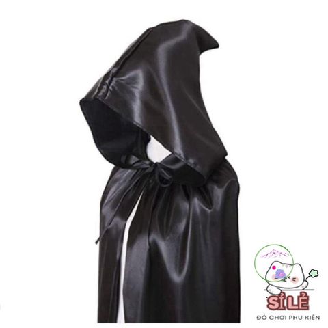 Áo Choàng Halloween Cao Cấp COFORDOS - Áo Choàng Grim Reaper với Mũ Rộng, Trang Phục Lễ Hội Cho Người Lớn và Trẻ Em