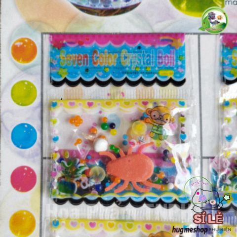 Bộ 24 Gói Hạt Nở Pha Lê Bảy Màu Ngâm Nước - Trang Trí Hồ Bơi & Cây Cảnh Độc Đáo, An Toàn Cho Trẻ Nhỏ