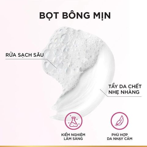 Sữa Rửa Mặt L'Oreal Paris Glycolic 100ml - Làm Sạch Sâu, Sáng Da với AHA và Niacinamide - Dưỡng Ẩm, Giảm Nếp Nhăn