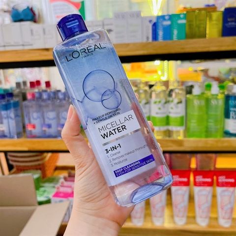 Nước Tẩy Trang L'Oreal Paris Micellar Water 400ml - Sạch Sâu, Loại Bỏ Bụi Bẩn & Trang Điểm, Dưỡng Ẩm Đa Năng 3-in-1 Cho Da Nhạy Cảm