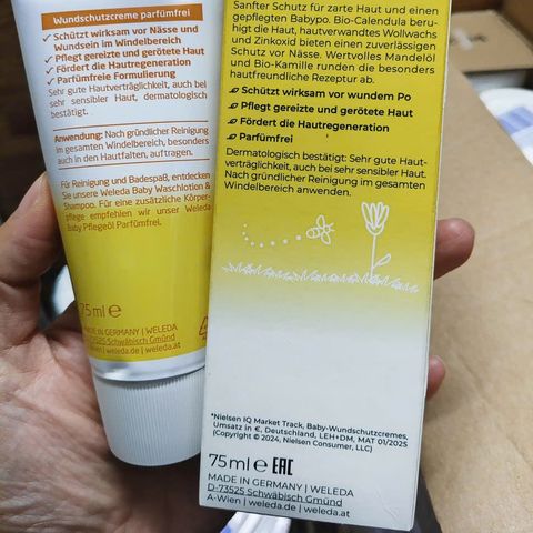 Kem giảm hăm cho bé Weleda Baby Đức 75ml
