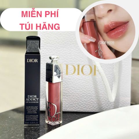 Son Dưỡng Dior Addict Lip Maximizer 009 - Hồng Đất Intense Rosewood, Son Dưỡng Bóng Môi Tự Nhiên, Dễ Dùng Hằng Ngày