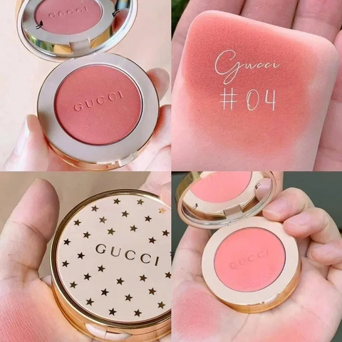 Phấn Má Gucci Blush De Beaté 04 Bright Coral - Phấn Trang Điểm Hồng Cam Cao Cấp, Giữ Lâu, Phù Hợp Với Nhiều Tông Da