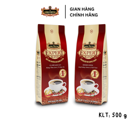 Cà Phê Rang Xay Expert Blend 1 - Hương Vị Đậm Đà Từ Robusta Buôn Ma Thuột - Túi 500g TNI King Coffee