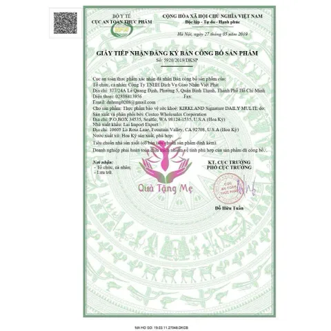 Vitamin Tổng Hợp Kirkland Daily Multi Vitamins 500 Viên - Bổ Sung Khoáng Chất, Giúp Cơ Thể Khỏe Mạnh, Thời Hạn Sử Dụng Đến 04/2026