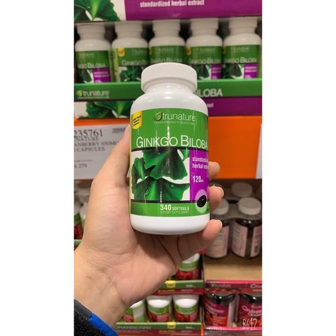 Ginkgo Biloba Bổ Não Tăng Cường Trí Nhớ - Hộp 340 Viên Nhập Mỹ - Giúp Tinh Thần Tỉnh Táo và Cải Thiện Bộ Nhớ