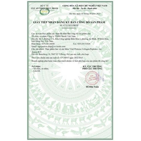 Collagen Peptides Vital Proteins 284g - Phục hồi da,  tăng cường sức khỏe tóc và móng, hàng nhập khẩu Mỹ chính hãng