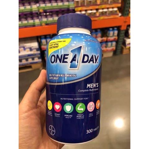 Vitamin Tổng Hợp One A Day cho Nam - Hỗ Trợ Sức Khỏe, Tăng Cường Sinh Lý, 300 Viên Mỹ