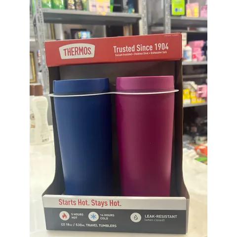 Ly Giữ Nhiệt Thermos Chính Hãng Mỹ 530ml - Cách Nhiệt Chân Không, Giữ Nóng 5 Tiếng, Giữ Lạnh 14 Tiếng, Thép Không Gỉ An Toàn