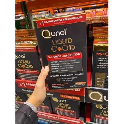 Nước Uống Bổ Tim Mạch QUNOL LIQUID COQ10 900ml - Hàng Mỹ Chính Hãng, Hỗ Trợ Sức Khỏe Tim Mạch Tự Nhiên