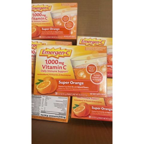 vitamin c 30 gói Emergen-C Vitamin C 1000mg Super Orange 558042