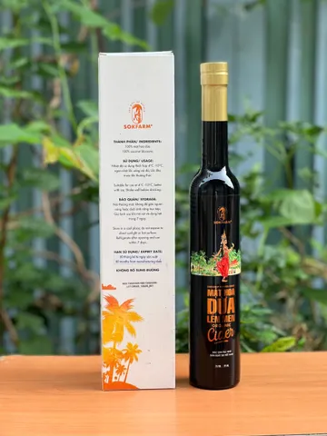 Mật Hoa Dừa Lên Men Hữu Cơ Sokfarm 375ml - Thực Phẩm Tự Nhiên, Độ Cồn Thấp, Hương Vị Ngọt Ngào, Chứng Nhận USDA, JAS, EU