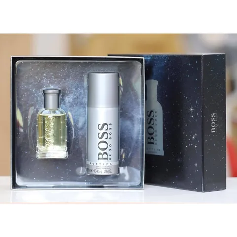 Set Nước hoa nam Hugo Boss Boss Bottled EDT 50m TẶNG KÈM lăn khử mùi hương nước hoa. 558067