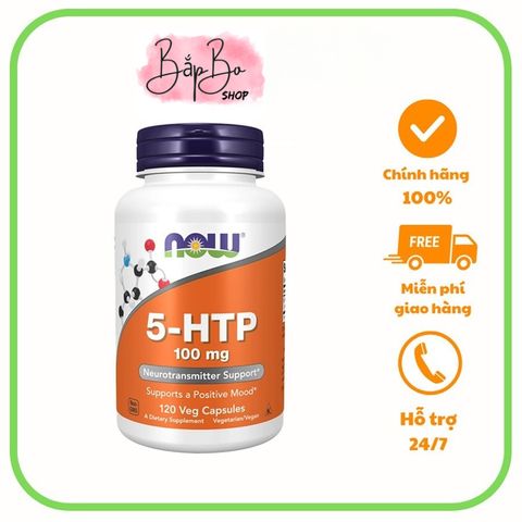 Now 5-HTP 100 mg- viên uống giúp giảm tình trạng căng thẳng và nâng cao chất lượng chất ngủ
