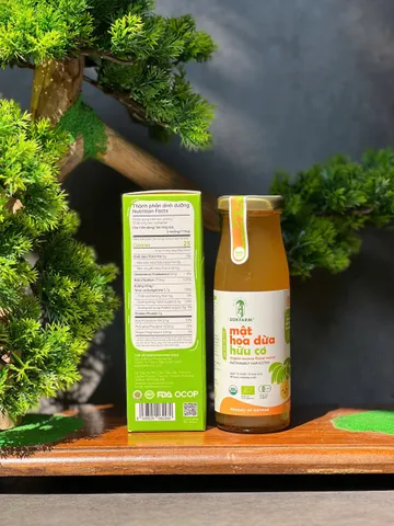 Mật Hoa Dừa Cô Đặc Organic Sokfarm 250g - Vị Ngọt Tự Nhiên, An Toàn Cho Bé Ăn Dặm, Lựa Chọn Khỏe Cho Gia Đình
