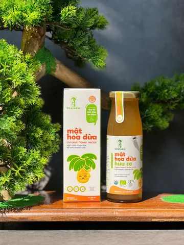 Mật Hoa Dừa Cô Đặc Organic Sokfarm 250g - Vị Ngọt Tự Nhiên, An Toàn Cho Bé Ăn Dặm, Lựa Chọn Khỏe Cho Gia Đình
