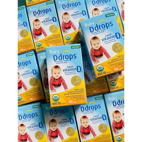 Vitamin D3 Baby Drops 400IU - Nhỏ Giọt Bổ Sung Canxi Cho Bé Sơ Sinh & Trẻ Nhỏ, USDA Organic, Hỗ Trợ Phát Triển Xương Khỏe Mạnh