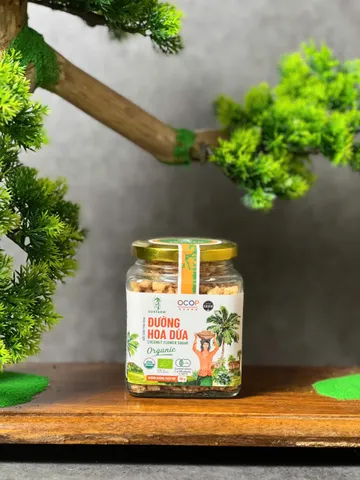 Đường Hoa Dừa Organic Sokfarm 160g - Vị Ngọt Tự Nhiên Thay Thế Đường Tinh Luyện, Chỉ Số Đường Huyết Thấp, Giàu Dinh Dưỡng