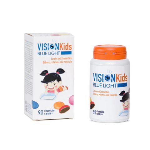 Viên Uống Sáng Mắt Vision Kids Blue Light 90 Viên - Bổ Sung Dinh Dưỡng Cho Trẻ, Ngăn Ngừa Tật Khúc Xạ Và Bảo Vệ Thị Lực