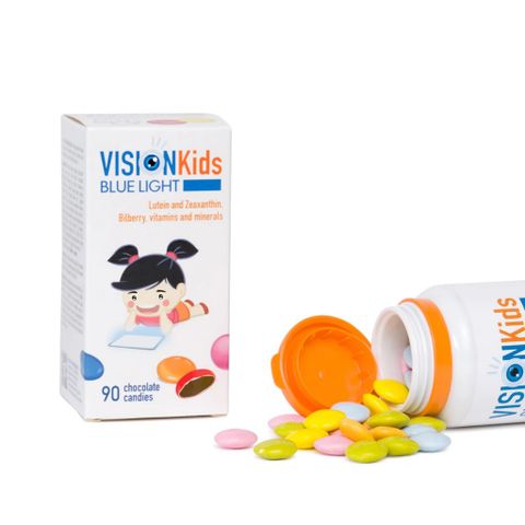 Viên Uống Sáng Mắt Vision Kids Blue Light 90 Viên - Bổ Sung Dinh Dưỡng Cho Trẻ, Ngăn Ngừa Tật Khúc Xạ Và Bảo Vệ Thị Lực