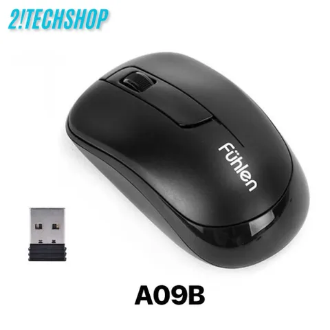 Chuột Không Dây Fuhlen A09B - Công Nghệ Nano 2.4GHz, Độ Phân Giải 1000DPI, Thiết Kế Ergonomic, Tiết Kiệm Pin Cho Laptop và PC