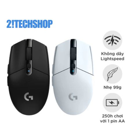 Chuột Không Dây Gaming Logitech G304 - HERO 12.000 DPI, Thiết Kế Nhẹ, Kết Nối Lightspeed, Pin 250 Giờ, Chuột Chơi Game Chất Lượng Cao