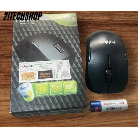 Chuột Không Dây Ergonomic Fuhlen A06G - Kết Nối USB 2.4GHz, Độ Phân Giải 1000DPI, Thiết Kế Tiện Lợi, Hỗ Trợ Đa Nền Tảng