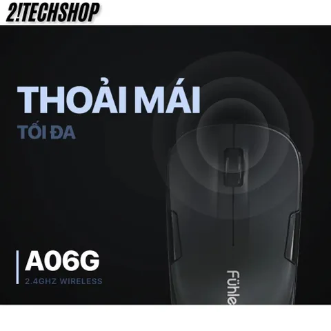 Chuột Không Dây Ergonomic Fuhlen A06G - Kết Nối USB 2.4GHz, Độ Phân Giải 1000DPI, Thiết Kế Tiện Lợi, Hỗ Trợ Đa Nền Tảng