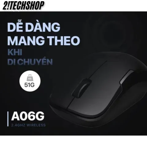 Chuột Không Dây Ergonomic Fuhlen A06G - Kết Nối USB 2.4GHz, Độ Phân Giải 1000DPI, Thiết Kế Tiện Lợi, Hỗ Trợ Đa Nền Tảng