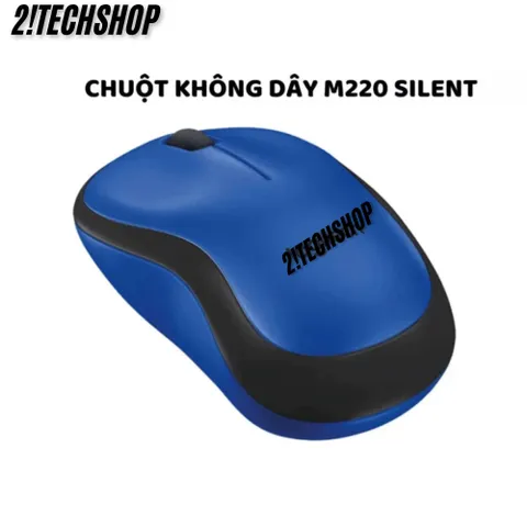 Chuột Không Dây Logitech M220 Silent - Thiết Kế Nhỏ Gọn, Không Tiếng Ồn, Thích Hợp Cho PC/Laptop, Bảo Hành 12 Tháng