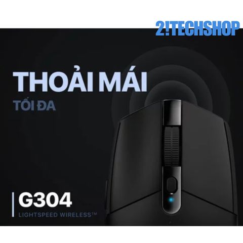 Chuột Không Dây Gaming Logitech G304 HERO 12,000 DPI - Thiết Kế Ergonomic, Kết Nối USB, Thời Gian Sử Dụng Lên Đến 250 Giờ
