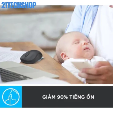 Chuột Không Dây Logitech M220 Silent - Chuột Văn Phòng Yên Tĩnh 2.4GHz, Thiết Kế Nhỏ Gọn, Tuổi Thọ Pin 18 Tháng